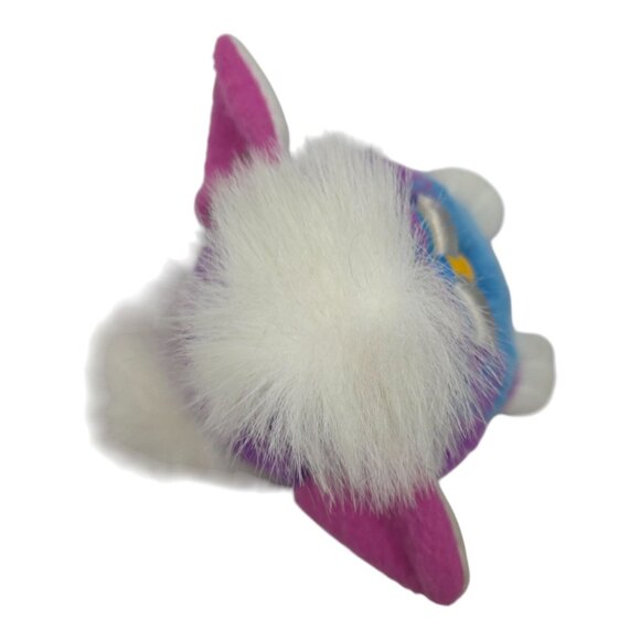 1999 Furby Babies Interactive Toy Pink Purple White Fur Tiger Electronics w/ Tag - Picture 6 of 11